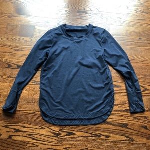 EUC Athleta blue workout top